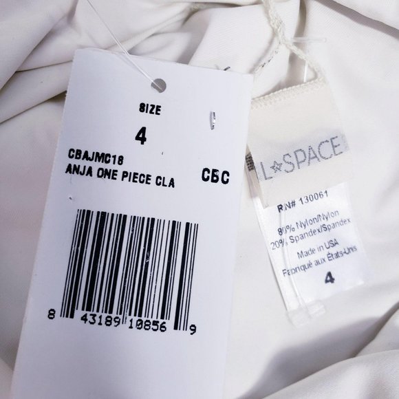 NWT L*Space Anja Off Shoulder Lace Up One Piece XS - Picture 10 of 14